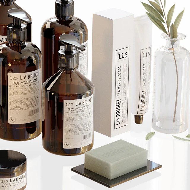 LA Bruket decor set for bathroom — Descargar
