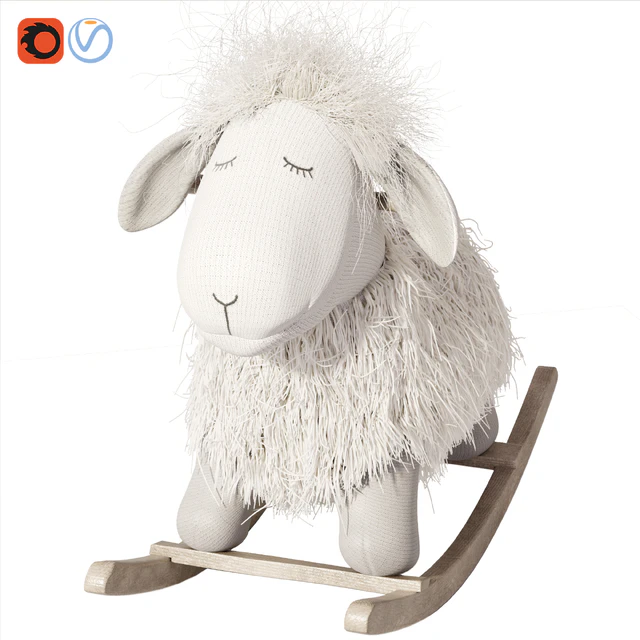 Rocking Lamb chair toy Rocker for Kids — Descargar