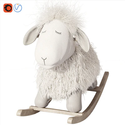 Rocking Lamb chair toy Rocker for Kids — Ver 3