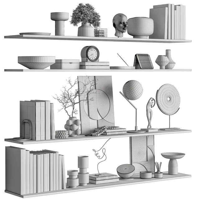 Decorative Set on Shelves 146 — Скачать