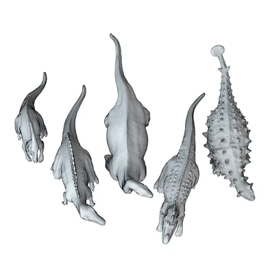 Collection of Five Dinosaur Toys — Ver 3