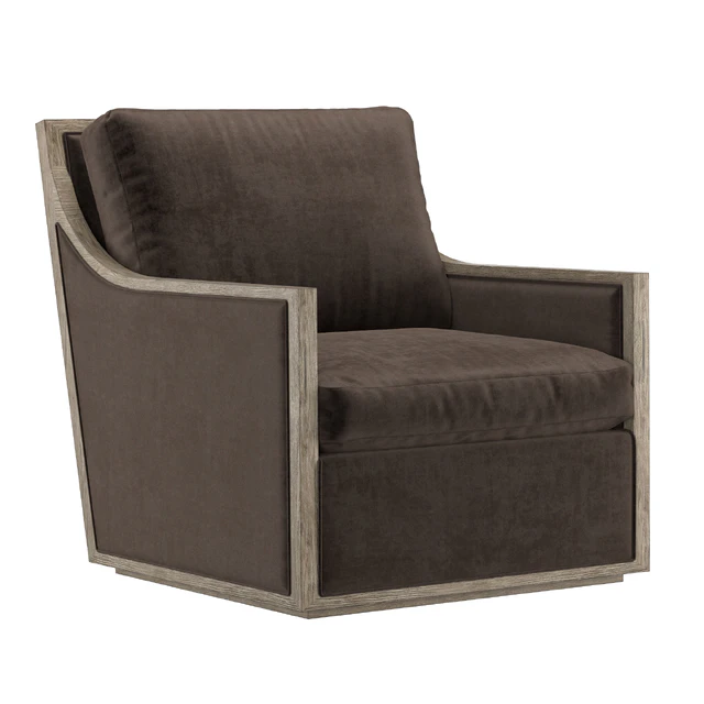 FRENCH CONTEMPORARY SLOPE ARM SWIVEL CHAIR — Descargar
