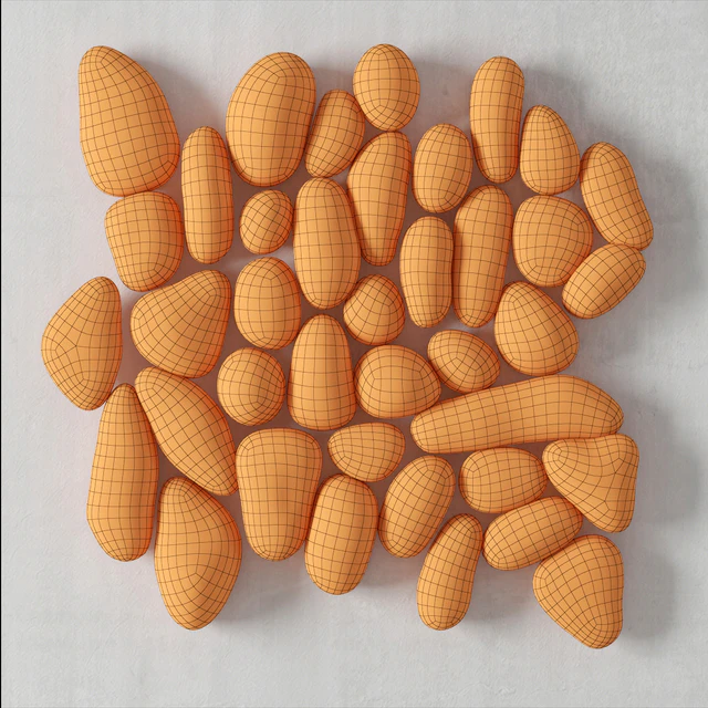 Fine pebble panel / Панель из мелкой гальки — Скачать