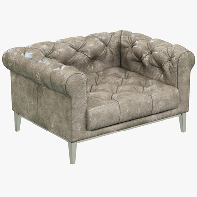 Restoration Hardware Italia Chesterfield Leather chair — Ver 1