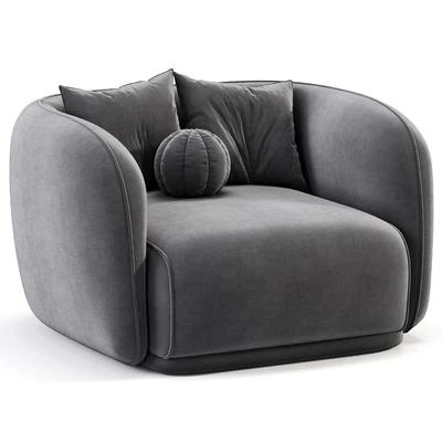 Troy Fabric Armchair — Ver 3