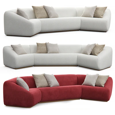 Stahl band pouf sectional sofa — Ver 3