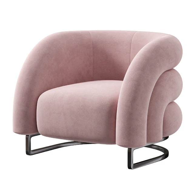 Velvet Accent Chair — Скачать