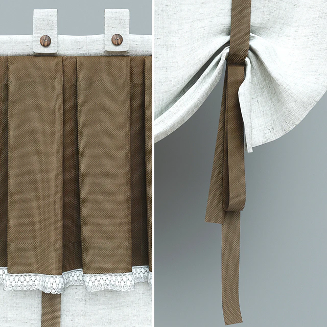 Curtains in country style — Descargar