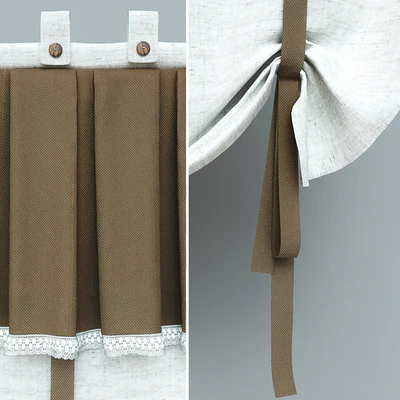 Curtains in country style — Ver 3
