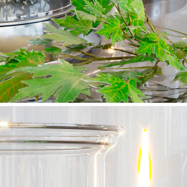Fascinating candlesticks with candles and decor — Descargar
