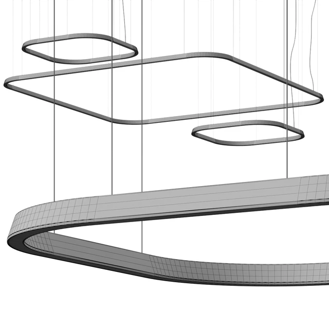 Leds C4 Geometric Square Pendant Lamps — Descargar