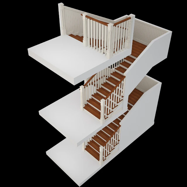 Stairs in colonial style — Descargar