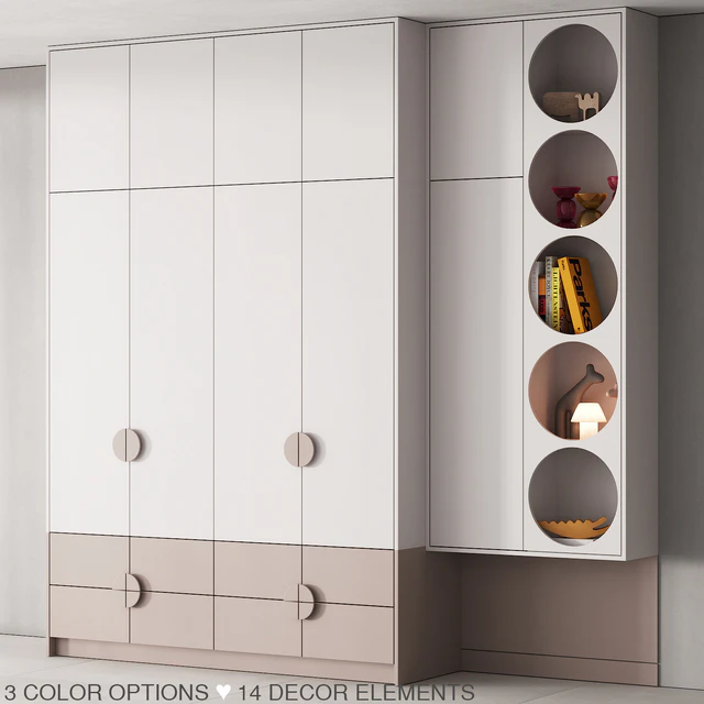 199 furniture for children 01 rack with round holes 01 — Descargar