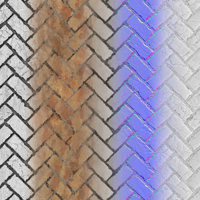 PBR Bricks 01 - Tileable 4K Texture — Descargar