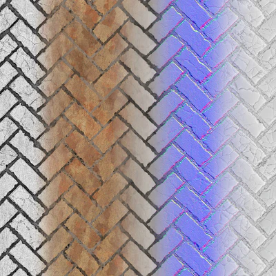 PBR Bricks 01 - Tileable 4K Texture — Ver 6