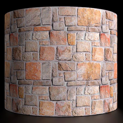 Rubble wall stone masonry — Ver 3