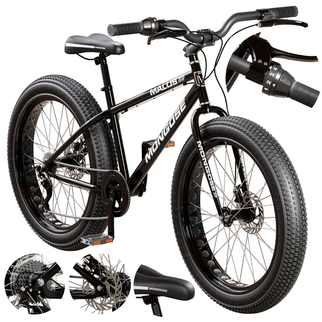 Mongoose Malus Mens and Women Fat Tire Mountain Bike — Descargar