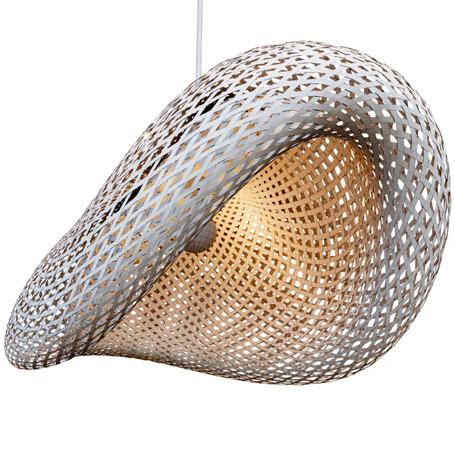 Nordic LED Wood Pendant Lamp Bamboo — Скачать