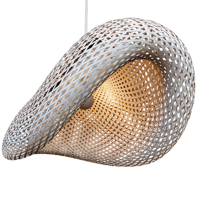 Nordic LED Wood Pendant Lamp Bamboo — Вид 3