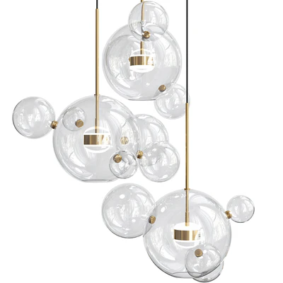 Bolle Circular Chandelier 14 Bubble — Ver 2