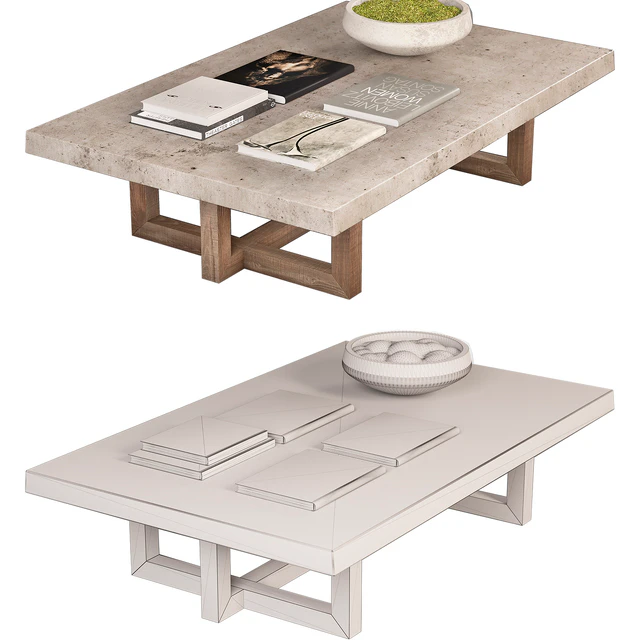 Heston Rectangular Coffee Table — Скачать