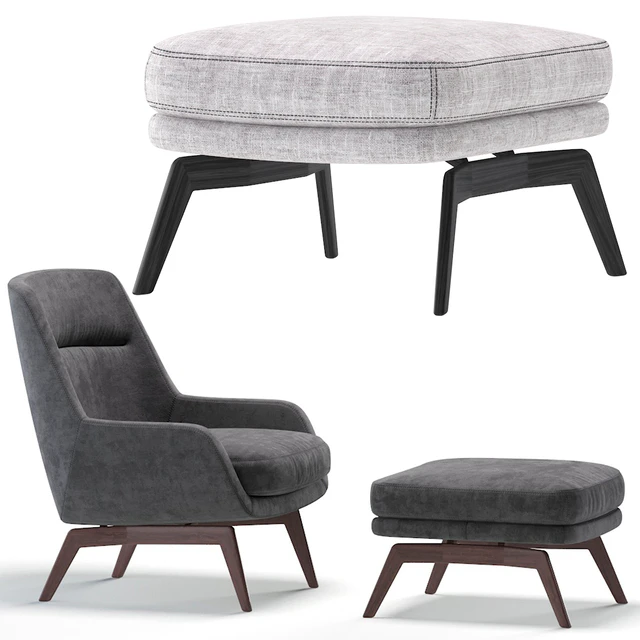 Minotti BELT Armchair by Rodolfo Dordoni — Скачать