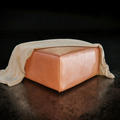 Leather Ottoman — Ver 1