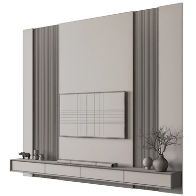 TV Wall Set 198 — Ver 8