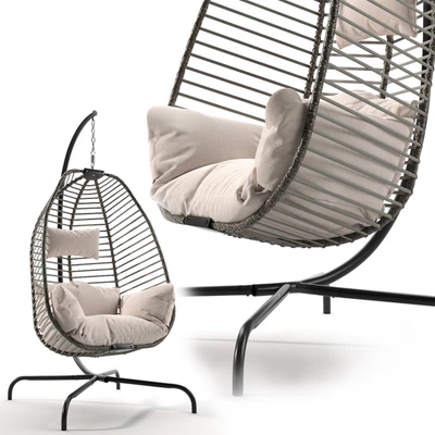 Hanging chair with frame — View 5