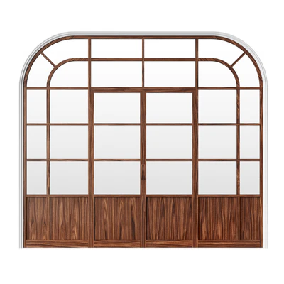 Interior hinged door with transom — View 3