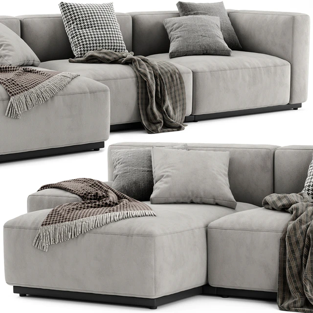 Cassina Mex Cube Chaise Longue Sofa — Скачать