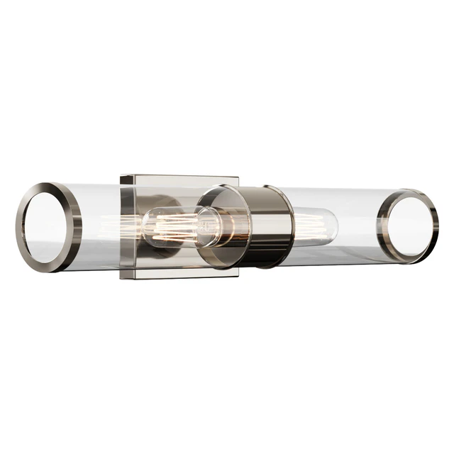Бра   Simple Glass Cylinder Sconce - 2 Light  настенный светильник — Скачать