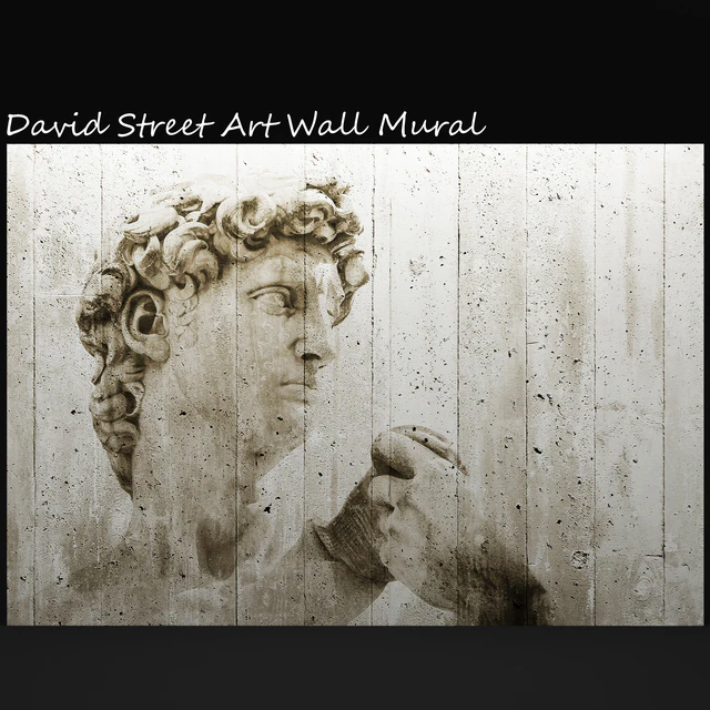 David Street Art Wall Mural, david, mural, painting, concrete, wall — Descargar