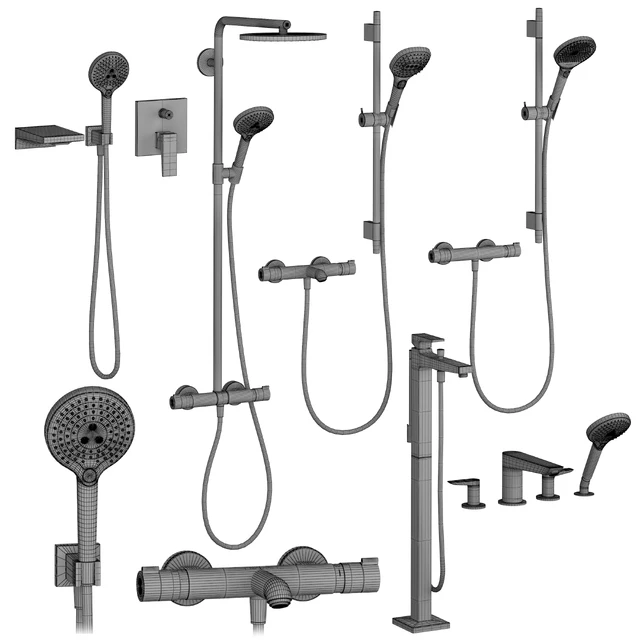 HANSGROHE Set 1 | Ecostat | Metropol | Talis with adjustable watering can — Descargar