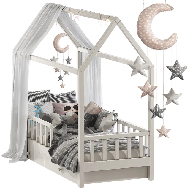 Children's bed with columns 7 — Descargar