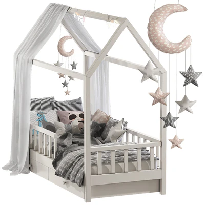 Children's bed with columns 7 — Ver 1