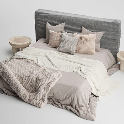 Zulu Upholstered Bed Charcoal — Вид 5
