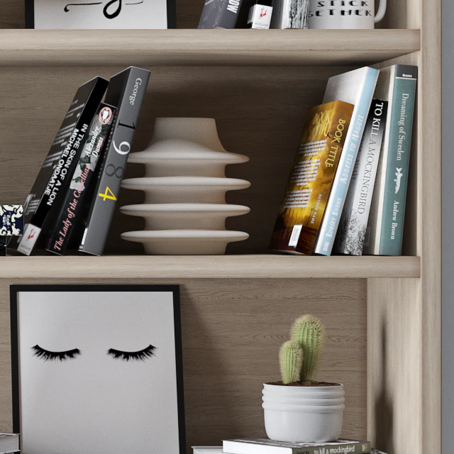 Bookshelf + decoration — Descargar
