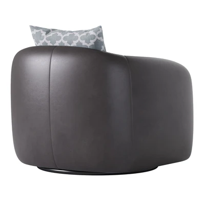Fresno Leather Swivel Chair — Вид 3