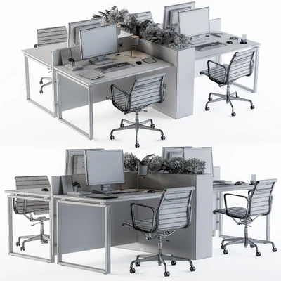 Office Furniture Flower Box — Ver 3