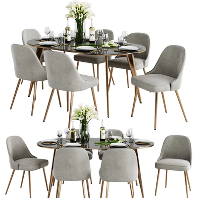 West Elm Dinning Set 3 — Descargar