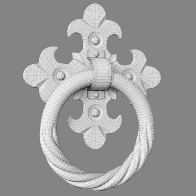 Wrought iron door elements — Ver 3