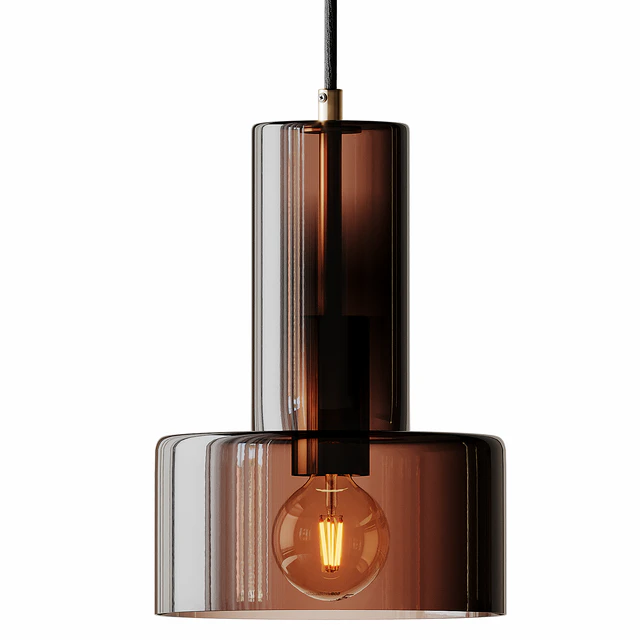 Hubsch Glass Pendant Lamp in Brown — Descargar