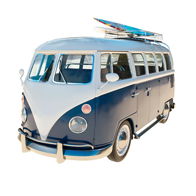 Surfing school with volkswagen t1 — Ver 2