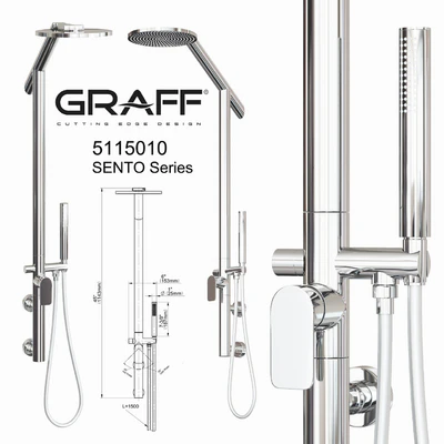 Graff Душевой гарнитур 5115010 SENTO Series — Вид 1