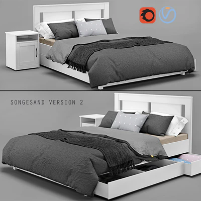 Songesand  Bed Ikea Version 2 — Вид 1