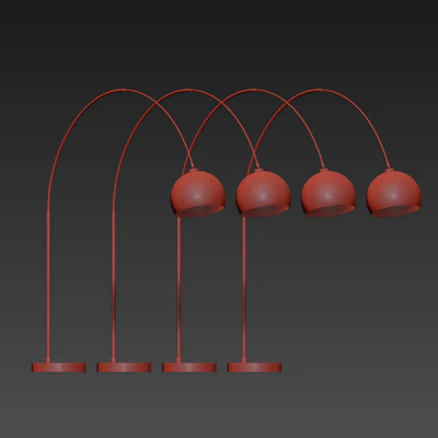 Bow Large Floor Lamp Made — Ver 2