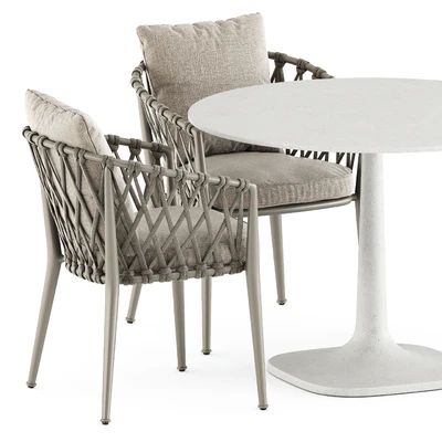 Erica outdoor chair and Fiore Outdoor table by bebitalia — Вид 3