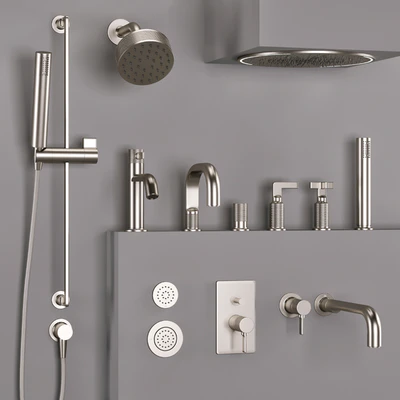 Gessi bathroom inciso faucet set 2 — Ver 5