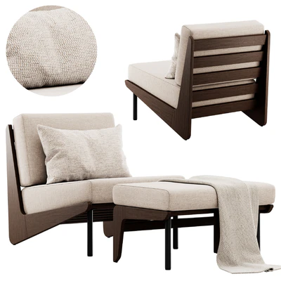 Kinney Teak Lounge Chair by Crate and Barrel — Ver 5